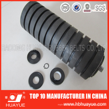 Rouleau industriel Cema Rubber Ring Casting Impact Conveyor Idler Roller